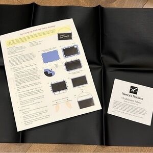 Nancy’s Notions Black Chalkboard Fabric & Door Hang-Up Instructions